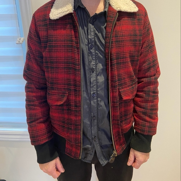 Plaid bomber jacket M - Picture 6 of 7